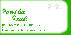 monika hauk business card